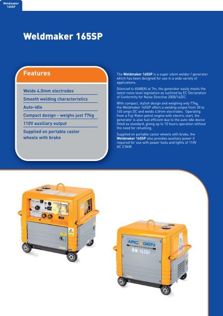 Weldmaker 165SP - Welding Generators