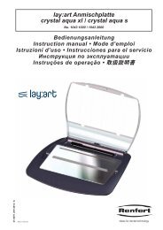 lay:art Anmischplatte crystal aqua xl / crystal aqua s - Renfert GmbH