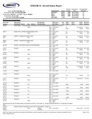 CESCOM 10 - Aircraft Status Report