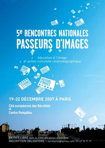 Programme Rencontres nationales 2007 - Passeurs d'images