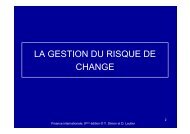 LA GESTION DU RISQUE DE CHANGE - CEREG