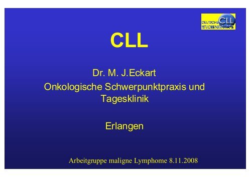 Chronisch lymphatische Leukämie - Tumorzentrum Erlangen ...