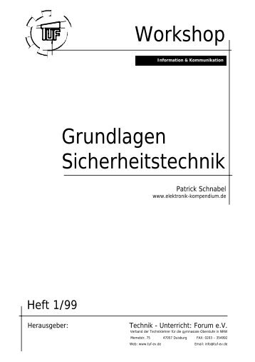 Workshop Grundlagen Sicherheitstechnik - Technik-Unterricht ...