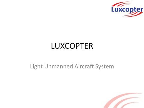 LUXCOPTER - Luxembourg Space Cluster