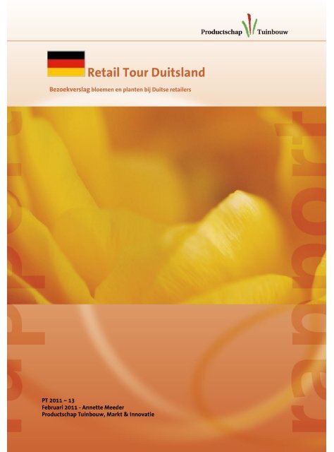 Retail Tour Duitsland - Productschap Tuinbouw