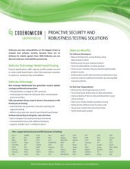 robustness testing and incident situation awareness ... - Codenomicon