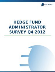 HEDGE FUND ADMINISTRATOR SURVEY Q4 2012 - eVestment