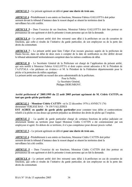 RAA N 10 du 09 05 - Les services de l'Ãtat en Haute-Savoie