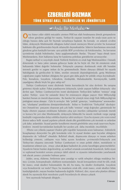 Pdf formatında - Umran