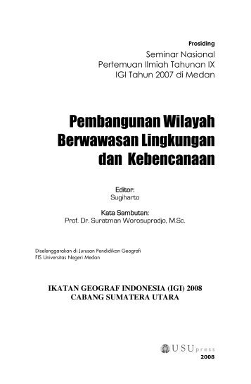 Pembangunan Wilayah Berwawasan Lingkungan dan ... - USUpress