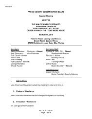 NI10-450 PCCB 3-17-10 Mtg Minutes - Pasco County Government