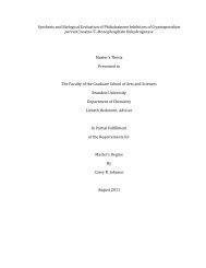 Synthesis and Biological Evaluation of Phthalazinone Inhibitors of ...