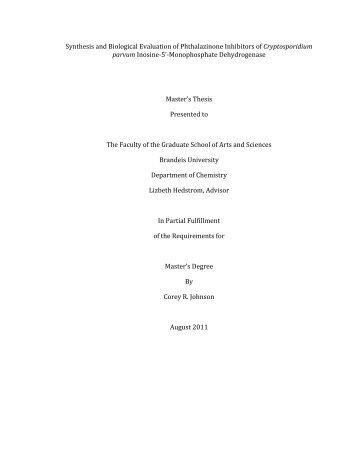 Synthesis and Biological Evaluation of Phthalazinone Inhibitors of ...