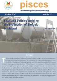 Laws and Policies Enabling the Production of Biofuels in ... - Pisces