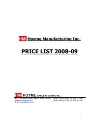 hmi hoyme manufacturing inc.