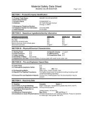 Material Safety Data Sheet - Cosmedent