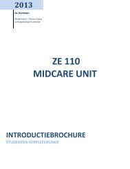 ze 110 midcare unit 2013 - Studenten - AZ Damiaan