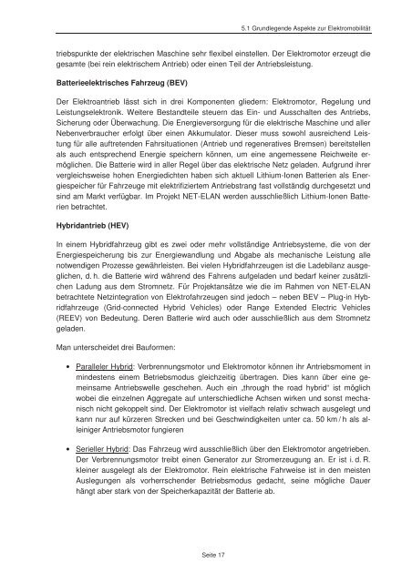 Netzintegration von Fahrzeugen mit elektrifizierten ... - JUWEL