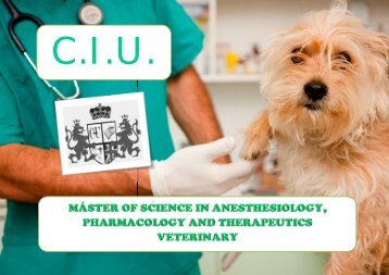 Máster en Ciencias de las Anestesiología, Farmacología y Terapéutica Veterinaria