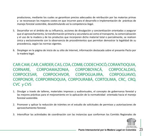 Cartilla del Pacto Intersectorial - Camacol