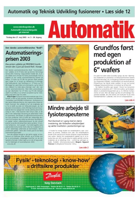 AUTOMATIK 05-2003 - Teknik og Viden