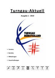 Turngau-Aktuell Ausgabe 1 - 2010 - Turngau Münsterland e.V.