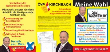 Wahlprospekt A5 6-seitig - ÃVP Kirchbach im Gailtal