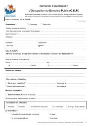 Demande d'Occupation du Domaine Public - Carcassonne
