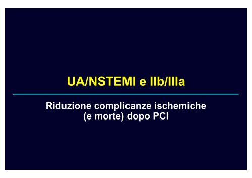 Gli inibitori del recettore IIb/IIIa - Cuorediverona.it