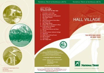 Hall Village - The Heritage Drive or Bike Tour - National Trust of ...