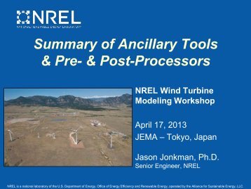 NREL Wind Turbine Modeling Workshop