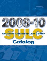 Directory - Southern University Law Center