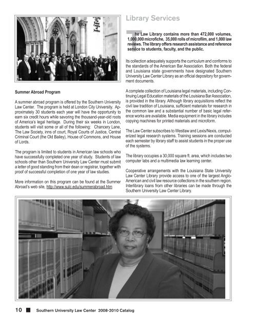 Directory - Southern University Law Center