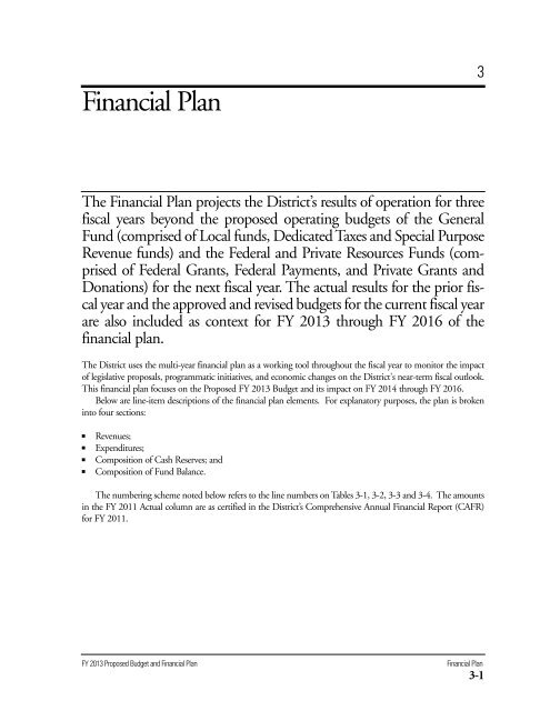 Volume 1 - Executive Summary - Office of the Chief Financial Officer