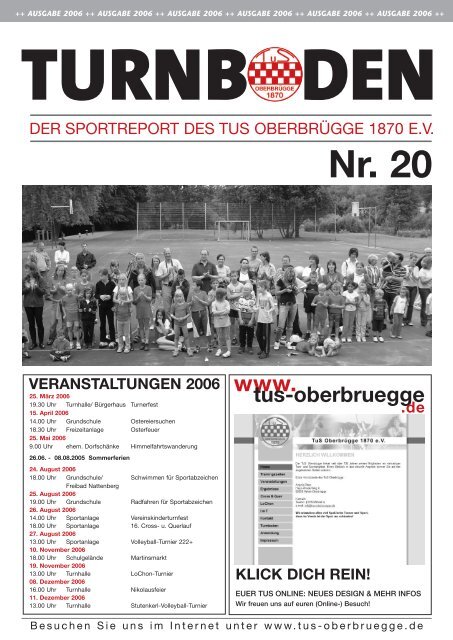 Turnboden 20 - 2006 - TuS Oberbrügge 1870 e.V.