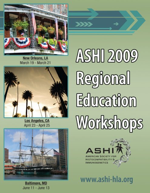 2009 Program Information - American Society for Histocompatibility ...