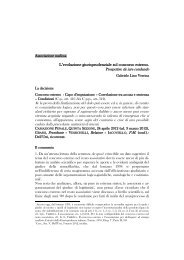 L'evoluzione giurisprudenziale sul concorso ... - Archiviopenale.it
