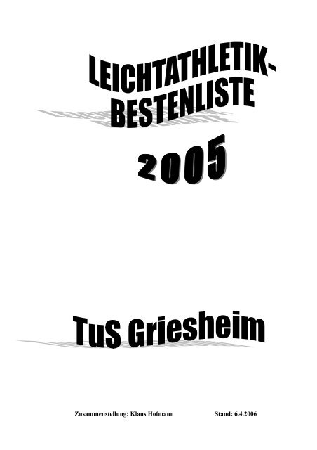 2005 - TuS Griesheim Leichtathletik