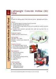 Lightweight Concrete Hollow (3E) Panel - UNIDO-ICAMT