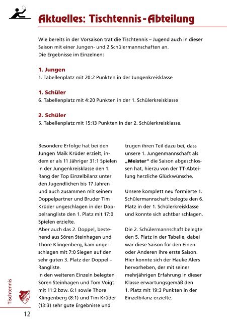 Ausgabe 2 / 2012 - TuS Heidkrug