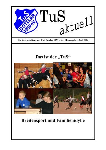 Das ist der â€žTuSâ€œ Breitensport und Familienidylle - TuS Dotzlar