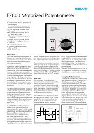 E7800 Motorized Potentiometer - DSL electronic Â® GmbH