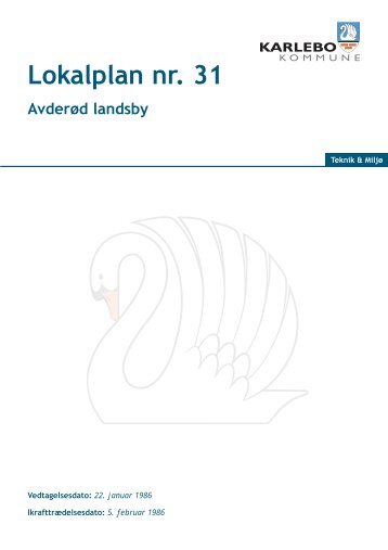 Lokalplan nr. 31 - Fredensborg Kommune