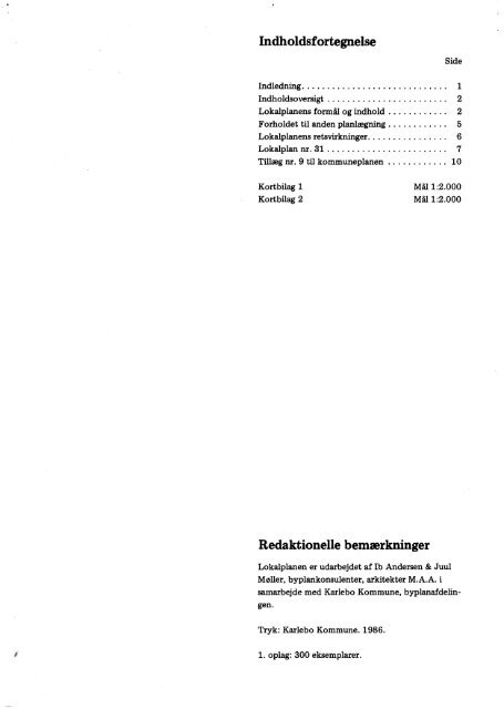 Lokalplan nr. 31 - Fredensborg Kommune