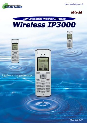 IP3000 WiFi Wireless IP Phone - Hitachi IP 3000 IP Telephone