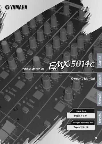 EMX5014C Owner's Manual