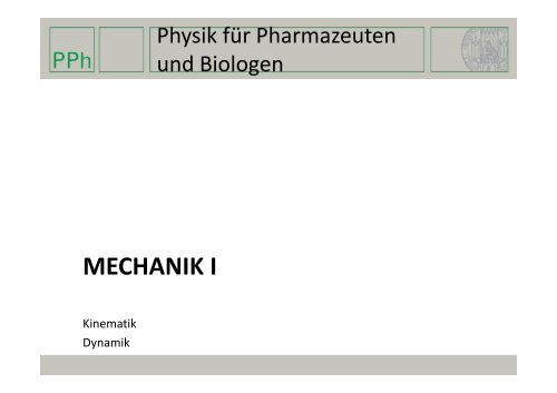 Mechanik 1