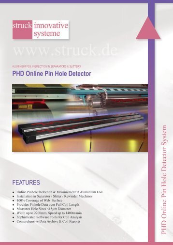 Pinhole Detection - Struck Innovative Systeme