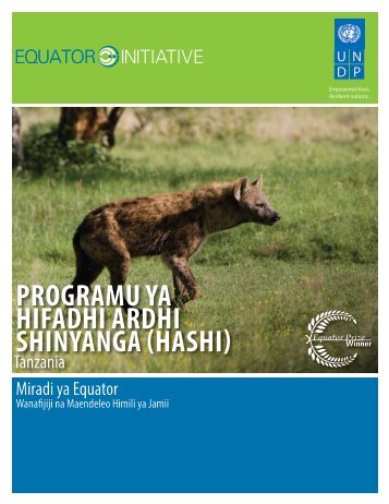 programu ya hifadhi ardhi shinyanga (hashi) - Equator Initiative