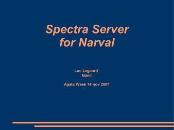 Spectra Server for Narval